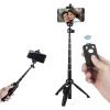 YUNTENG 9928 Selfie Stick Tripod with Wireless Bluetooth Remote 2 in 1