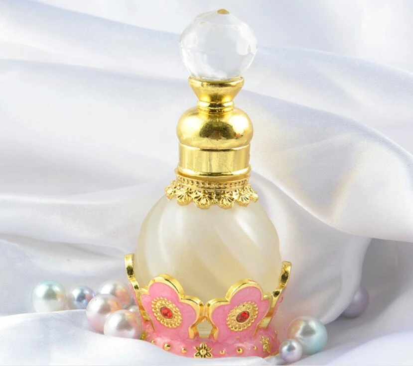 Zinc Alloy Electroplated Luxury Bottle Perfume Egypt Personalized Fancy Vintage Dubai Rose GoldMini Perfume Bottle