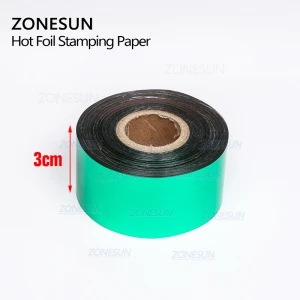 ZONESUN 3CM Rolls gold and silver Hot Foil Stamping Paper Heat Transfer Anodized Gilded Paper Imitation Copper Leaf Foil Paper