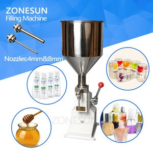ZONESUN Manual paste Cream Cosmetics Production Small Quantitative Filling Machine,Paste Quantitative Filling machine supply