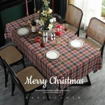 Plaid Table Cloth Suitable For Home Daily, Christmas Decoration