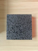 Artificial Stone Black Crystal Quartz Stone Slab for Kitchen Countertop