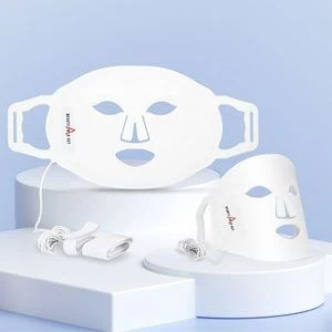 RECHARGEABLE SILICONE BENDABLE LED FACIAL MASK 7 Colors Of Bio LED light Eco-friendly Mask for Flawless Skin