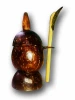 Coconut Shell Salt Keeper with Spoon