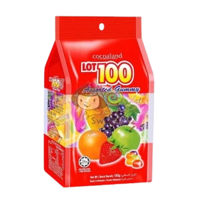 LOT 100 GUMMY JELLY ASSORTED 24X130G