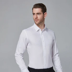 non-iron or wrinkle-free long sleeve men's shirt
