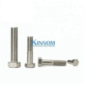 Stainless steel 304 hex bolt custom bolts with DIN933 bolt and nut