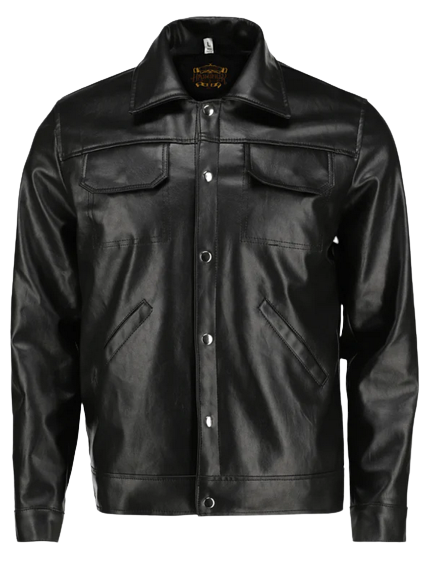 Buy Men's Black Stylish Leather Jacket from Theleatherharbour ...