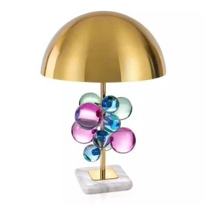Modern Crystal Table Lamp LED Mushroom Desk Light Study Bedside Night Lights