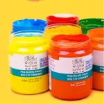 Winsor & Newton 300ml acrylic paint wholesale quality color process acrylic paint bottles