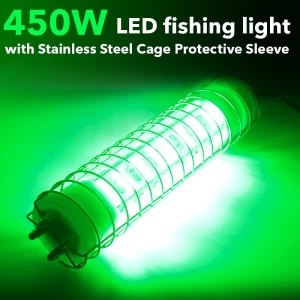 450W LED Fishing Light Underwater Deep Drop Boat Fish Light Attracting Lures
