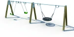 A-shape swing set for backyard for kids to play