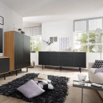 Showcase, coffee tables etc