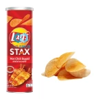 Lay Stax Hot Chili Squid Potato Chips 103g x 16 Cans