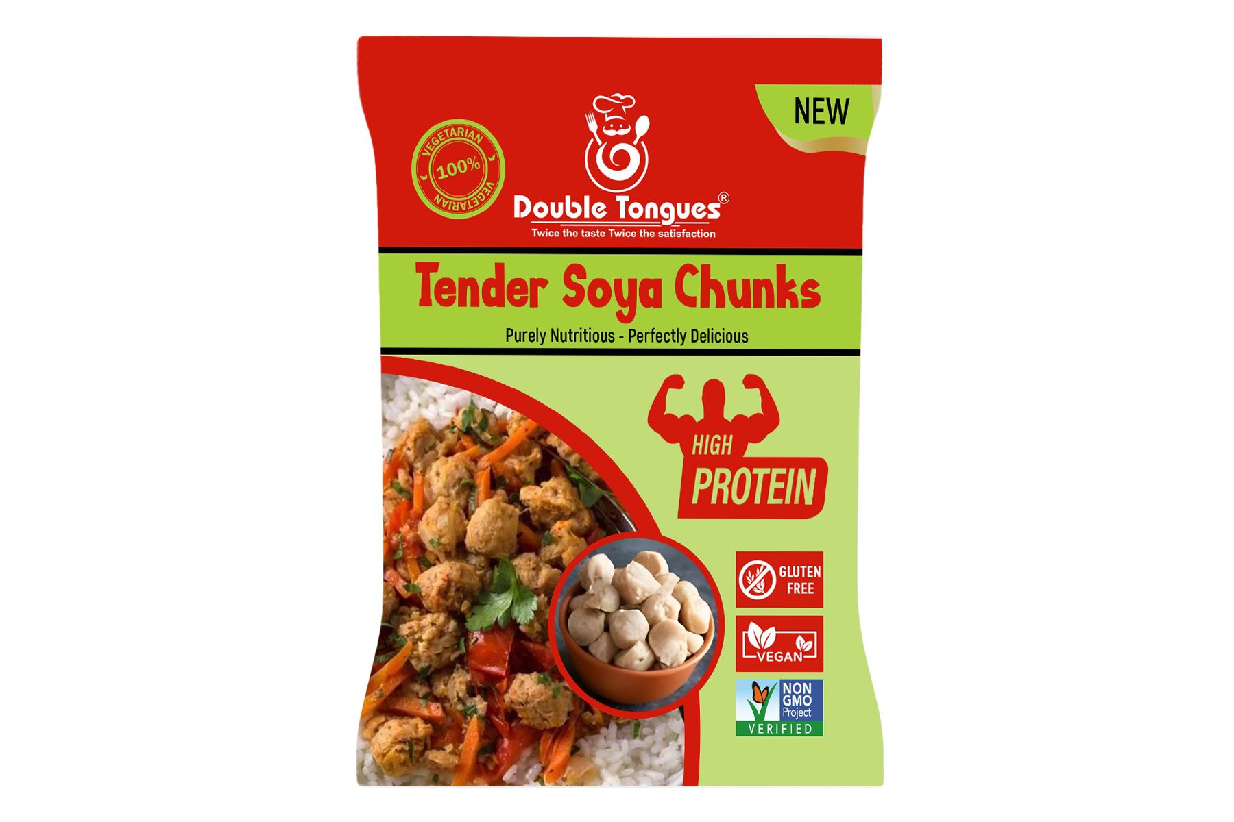 Buy Soya Chunks,soya Bari from Double Tongues, India