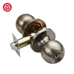 High Quality Stainless Steel Round Cylindrical Key Unlock Door Lock Handles Ball Lock Knob for Bedroom Wooden Door Leve