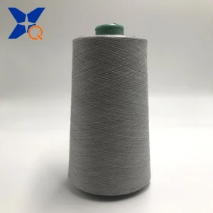Ne32/2ply 30% stainless steel staple fiber  blended 70%  polyester staple fiber metal conductive yarn/thread/fabric-XT11883