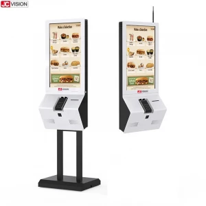 JCVISION 32 inch Touch Screen Interactive Payment Self Service Ordering Kiosk