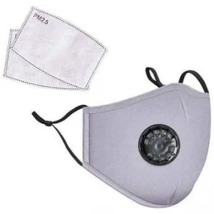 Reusable PM2.5 Face Mask with (2) PM2.5 Filters (5 Count)