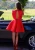 Import Cheap Red Short Lace Homecoming Dress A Line Half Sleeves Juniors Sweet 15 Graduation Cocktail Party Dress Plus Size Custom Made from China