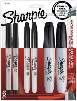 Sharpie Permanent Markers Variety Pack, Featuring Fine, Ultra-Fine