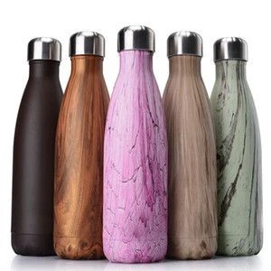 Outdoor travel stainless steel water bottle filter removes viruses and bacteria