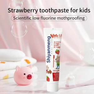Kids' low ferment strawberry Sweet orange tooth decay toothpaste