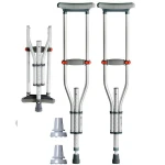 Foldable Lightweight Aluminium Height Adjustable Crutches for Adult