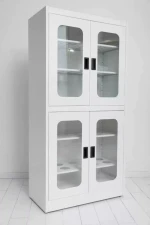 Full Steel Lab Glassware Cabinet Laboratory Utensil Storage Cupboard