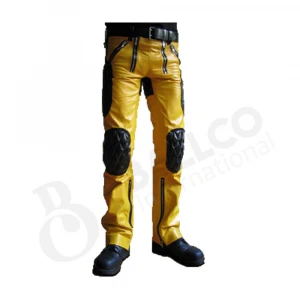Cowhide Leather Pant custom size and logo