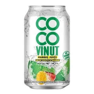 330ml Mango Coconut Water With Sugar Free VINUT Hot Selling Free Sample, Private Label, Wholesale Suppliers (OEM, ODM)