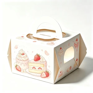 Wholesale Food Grade Paper Cake Box Custom Pattern Printing For Bakery Shop
