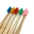 Import 100% Natural Biodegradable Organic Custom Logo Toothbrush Colorful Reusable Bamboo Toothbrush from China