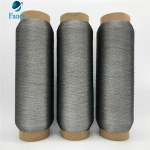 100% stainless steel metal yarn Wholesale high quality stainless steel fiber high temperature resist metallic yarn