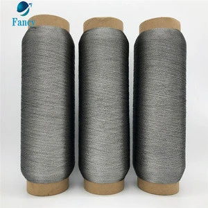 100% stainless steel metal yarn Wholesale high quality stainless steel fiber high temperature resist metallic yarn