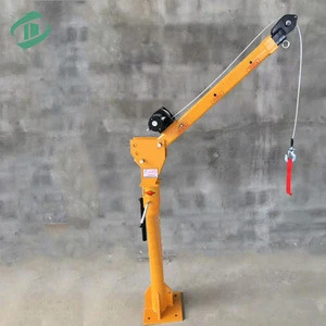 1000LBS truck mounted jib crane truck crane with cable winch pick up crane