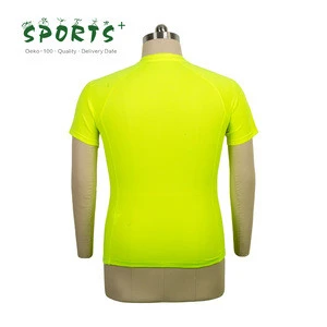 100%polyester Mens knitted 1/2zip short sleeve shirt cycling wear