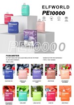 10K Puff Bar Elfworld Disposable Electronic Cigarette Type-C Rechargeable Airflow Wholesale E Cigarette Mesh Coil with 18ml E Juice Estonia