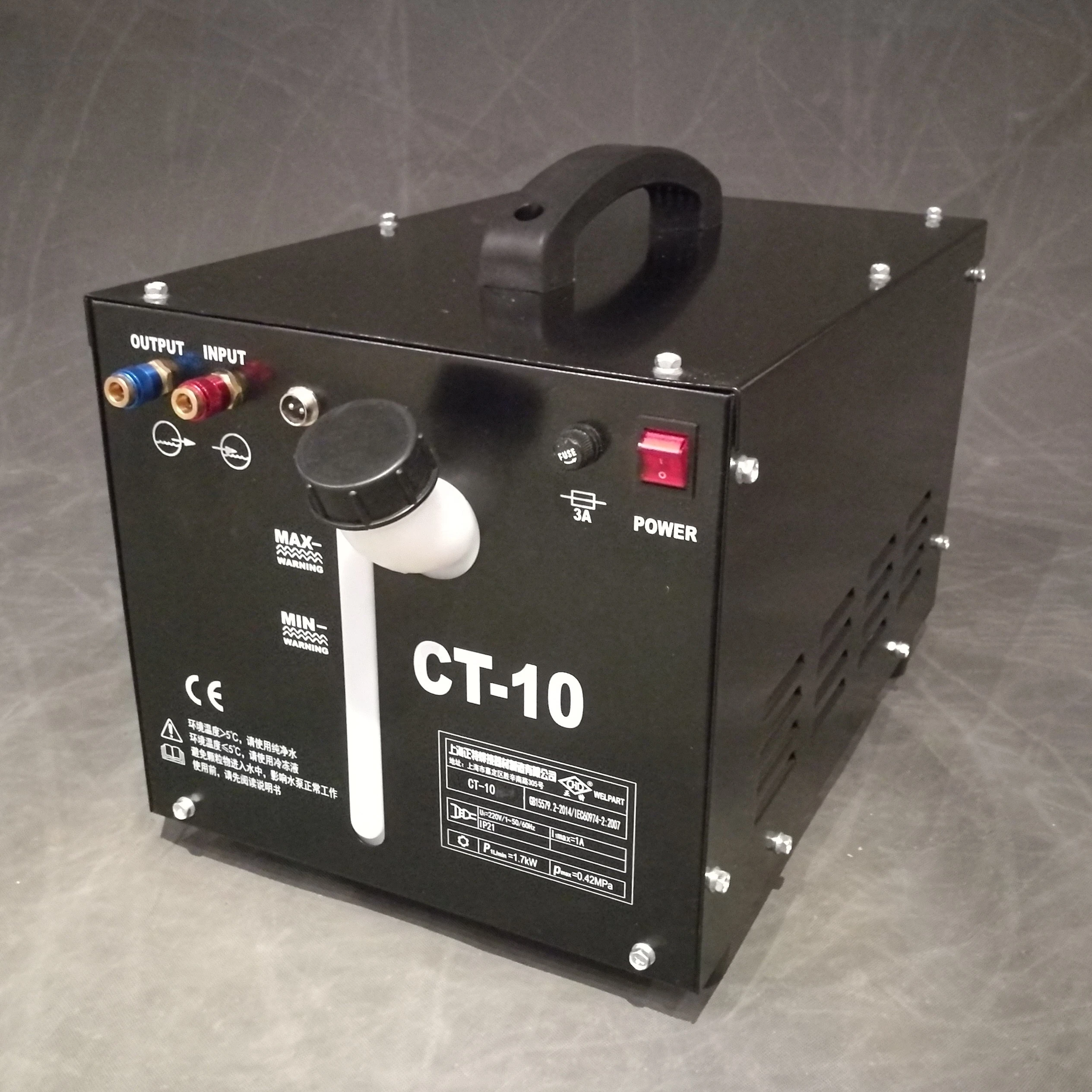 10L 115V light weight welder cooling units with integrated flow switch