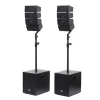 12 Inch 2.1 party multimedia home theatre pa karaoke active column array bass subwoofer dj speaker box &amp; horn system set