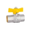 1/4 - 1 Inch Butterfly Handle Nickel Plated Ball Valve for Oil &amp; Gas