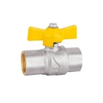 1/4 - 1 Inch Butterfly Handle Nickel Plated Ball Valve for Oil & Gas