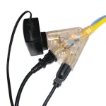 14/3 50ft Power Cord Electrical Outdoor Heavy Duty 220v Multi Socket Extension Cords