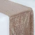 14x108 inch 100% Polyester dining living room party Elegant wedding dining living room cocktail rose gold sequin table runner