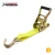 Import 1.5 inch cargo and ratchet lashing belt tie down strap with double J hooks and with polyester webbing from China