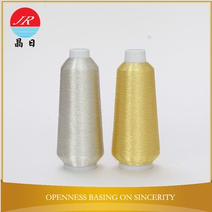150D Polyester Pure Silver Pure Gold Viscose  Metallic Yarn