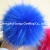 Import 15cm natural color real raccoon fur pom pom Raccoon hair ball from China