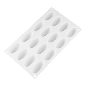 16 cavity oval Mousse Cake Moulds silicone form for cake