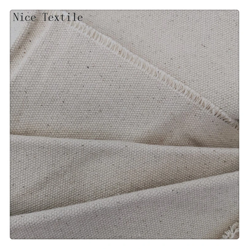 16 oz canvas 100% cotton plain grey fabric