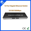 16 port 10/100/1000Mbps gigabit Ethernet switch network hub